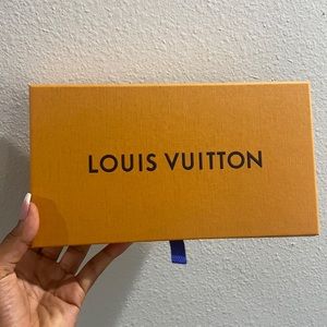 Louis Vuitton wallet box with dust bag and ribbon